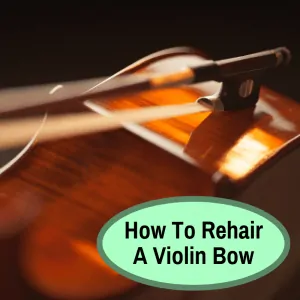 Rehairing a violin bow