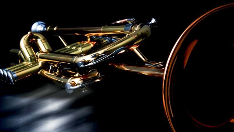 artistic view of a trumpet