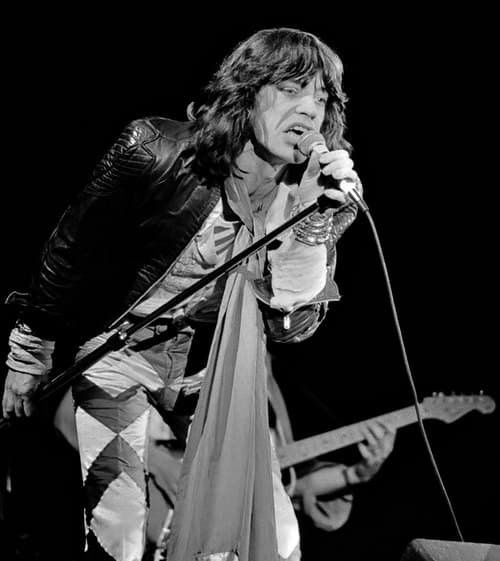 Mick Jagger singing