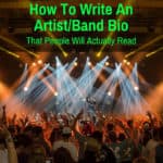 write artist or band bio