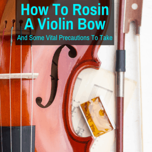 rosin, violin and bow