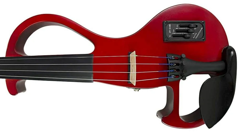 Bunnel EDGE Clearance Electric Violin Outfit Rock Star Red Amp Included BE300