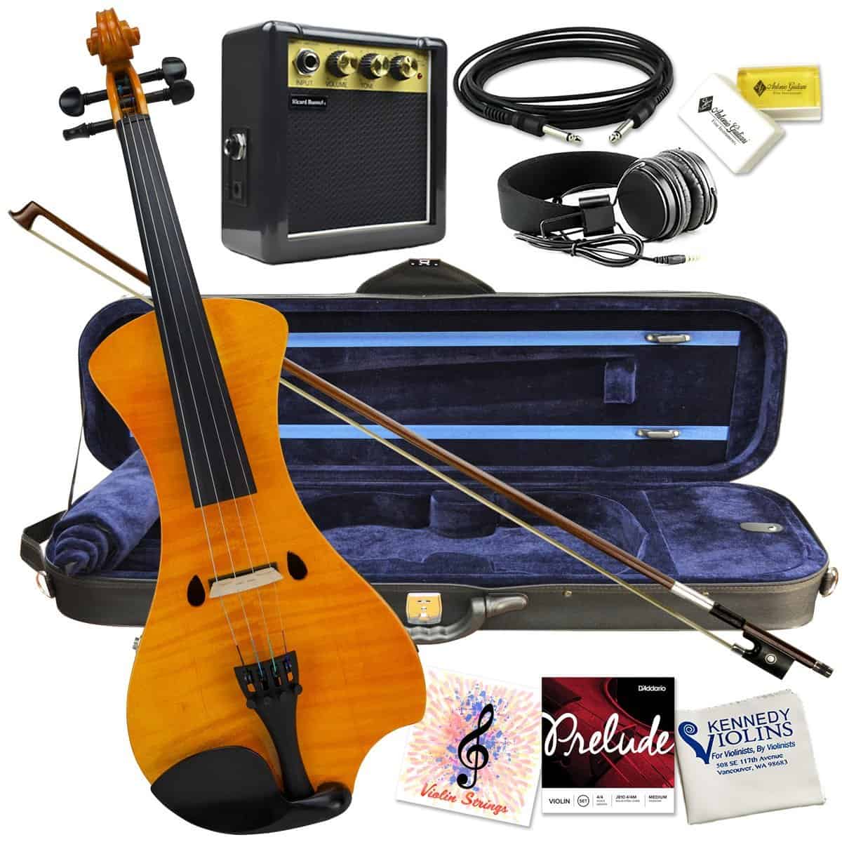 Bunnel EDGE Clearance Electric Violin Outfit Rock Star Red Amp Included BE300