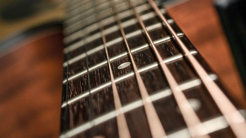 Deep cleaned guitar strings