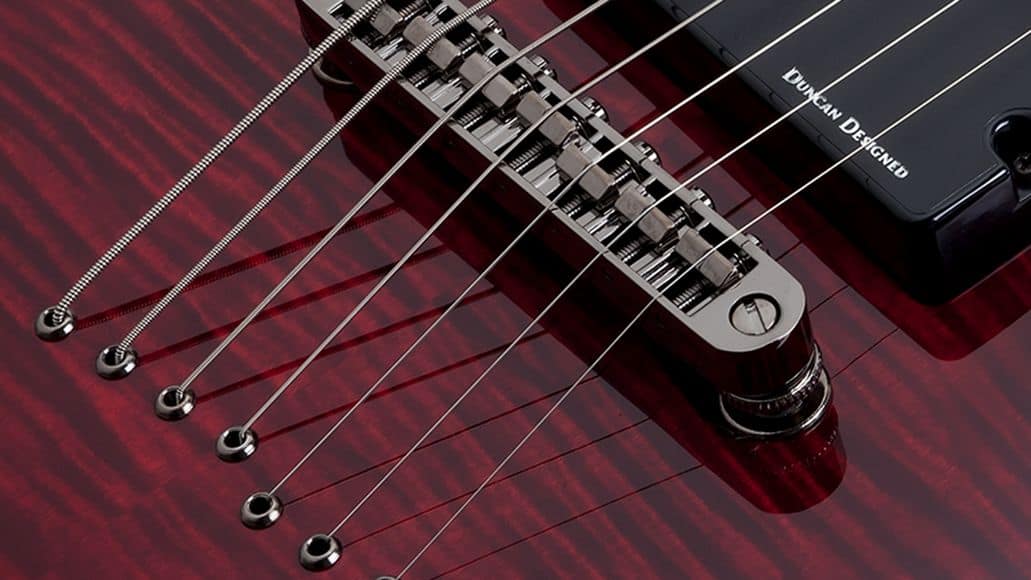 Schecter string through body guitar