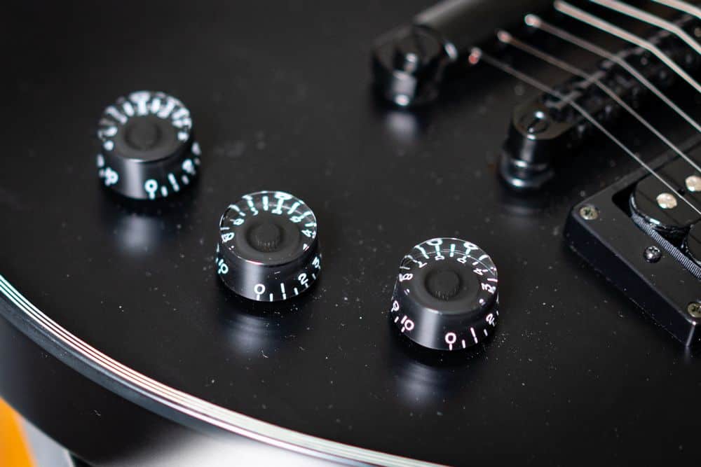 Volume and tone control knobs