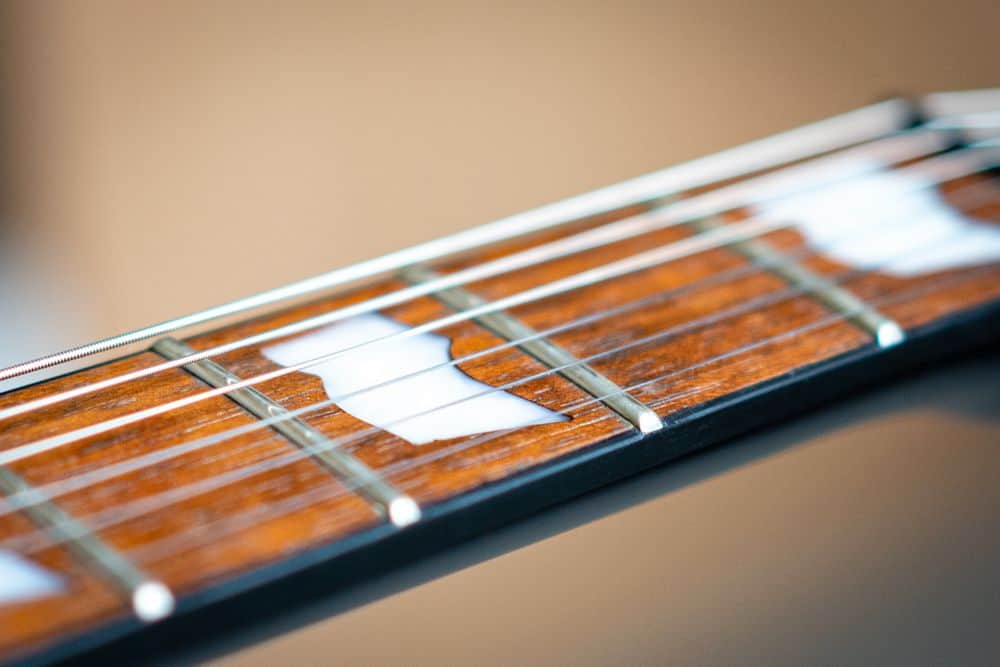 Guitar frets and strings