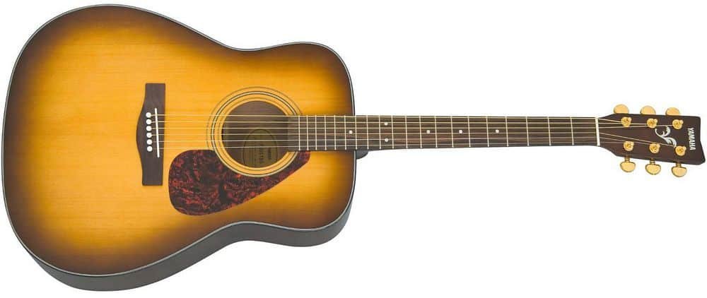 yamaha f335 acoustic guitar tobacco brown sunburst