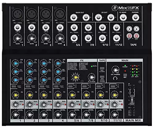 Mackie Mix Series Mix12FX 12-Channel Effects Mixer