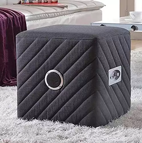 Container Furniture Direct Ottoman With Bluetooth Speaker