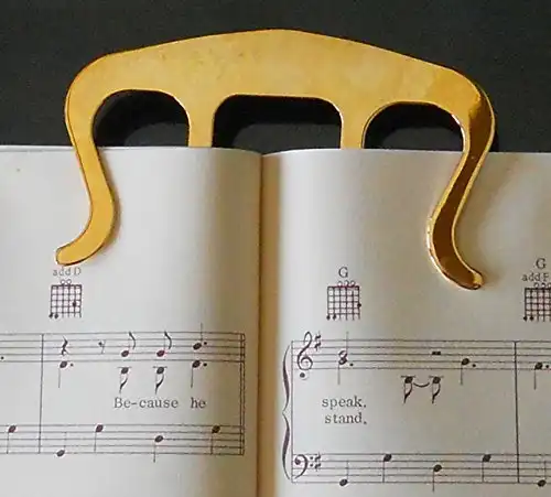 Gold Clip Music Bookmark And Page Holder