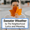 sweater weather lyrics meaning