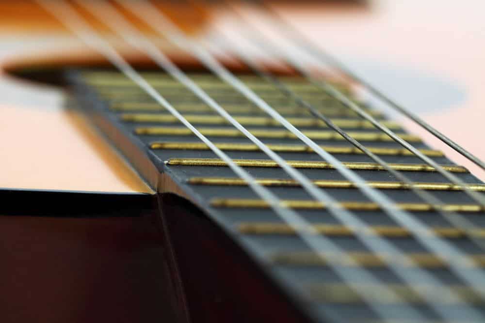 clean acoustic guitar strings