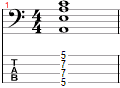 a minor chord