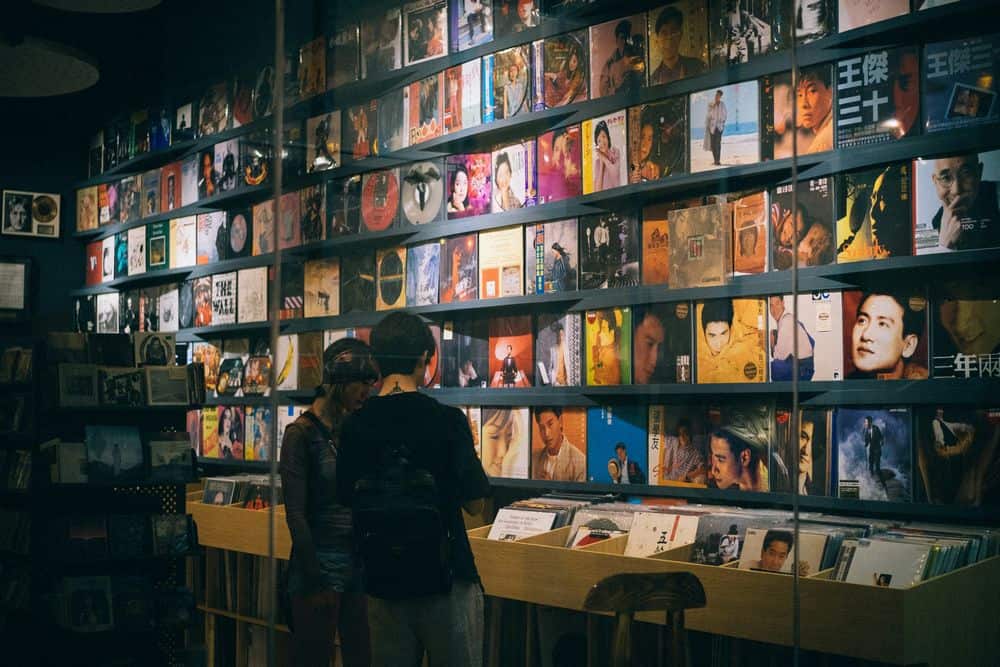 vinyl record store